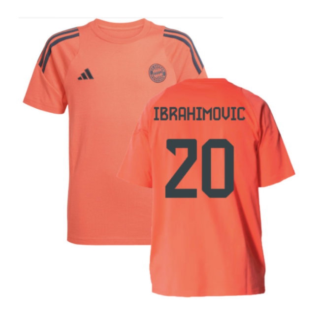 2025-2026 Bayern Munich Training Tee (Easy Coral) - Kids (Ibrahimovic 20) — Buy Online