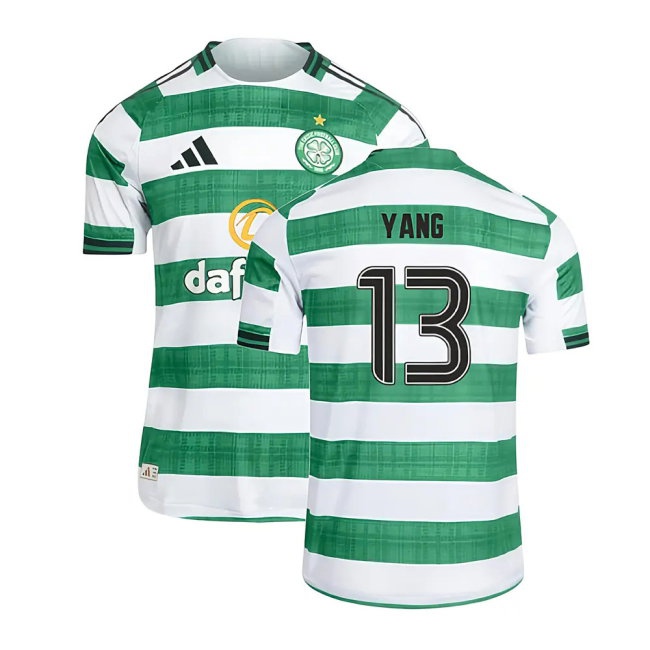2025-2026 Celtic Player Version Home Shirt (Yang 13) — Buy Now