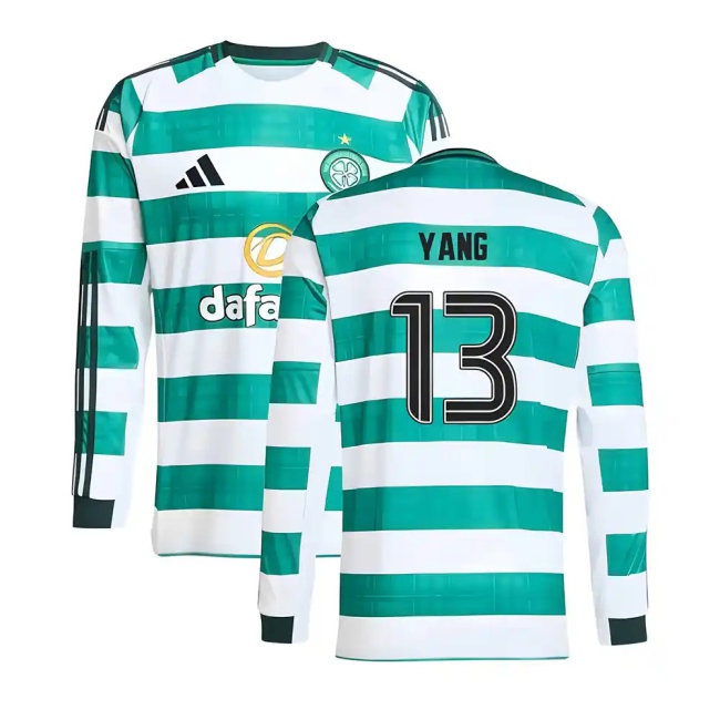 2025-2026 Celtic Long Sleeve Home Shirt (Yang 13) — Shop Now