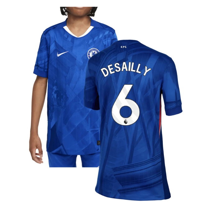 2025-2026 Chelsea Home Shirt (Kids) (Desailly 6) — Buy Online
