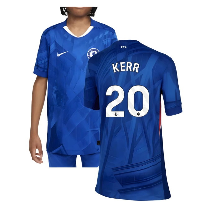 2025-2026 Chelsea Home Shirt (Kids) (Kerr 20) — Buy Now