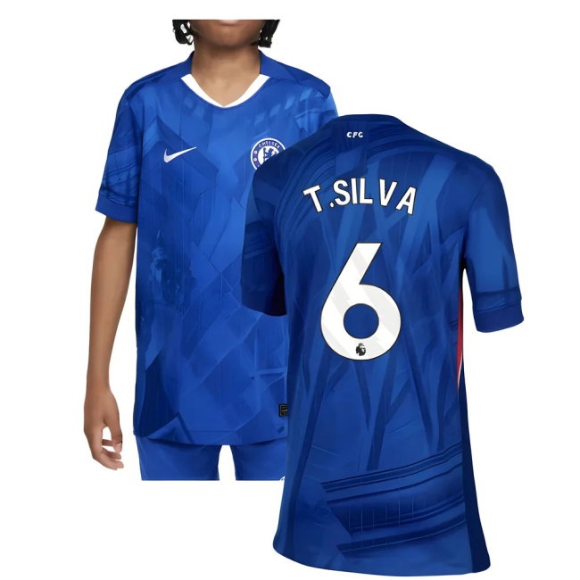 2025-2026 Chelsea Home Shirt (Kids) (T.Silva 6) — Shop Now
