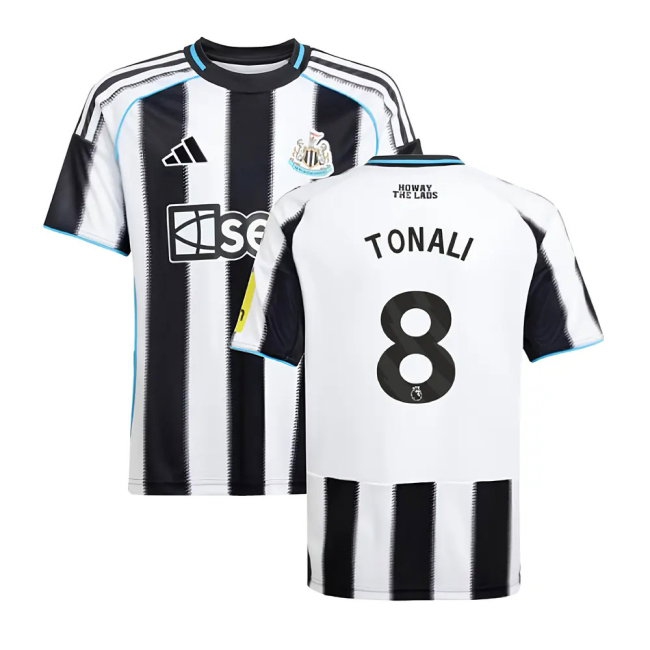 2025-2026 Newcastle Home Shirt (Kids) (Tonali 8) — Shop Now