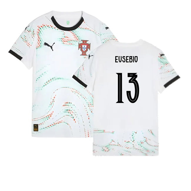 2025-2026 Portugal Away Shirt (Womens) (Eusebio 13) — Buy Now