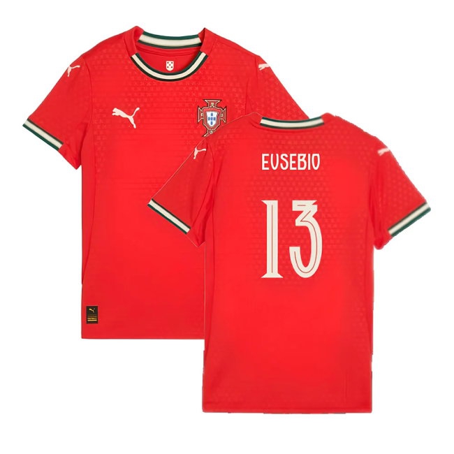 2025-2026 Portugal Home Shirt (Ladies) (Eusebio 13) — Shop Now