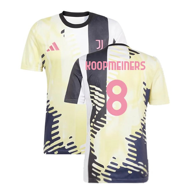 2025 Juventus Pre-Match Shirt (Yellow) (Koopmeiners 8) — Buy Online