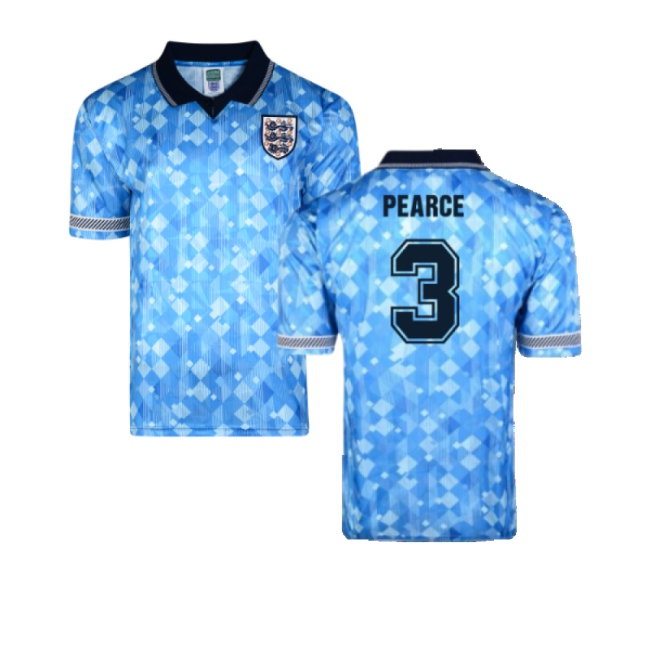 Score Draw England 1990 Third World Cup Finals Retro Football Shirt (Pearce 3) — Shop Now