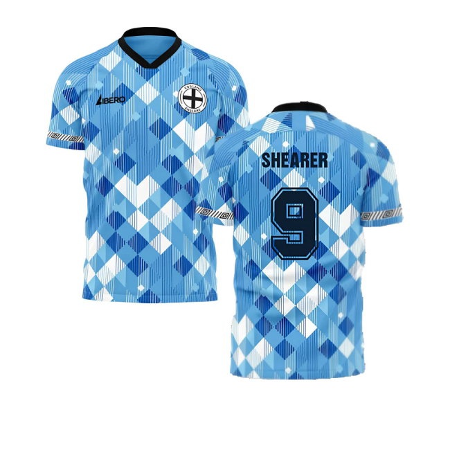 England 1990 Third Concept Football Shirt (Libero) (Shearer 9) — Shop Online