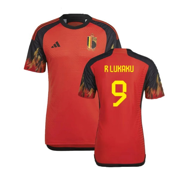 2022-2023 Belgium match-style Home Shirt (R LUKAKU 9)