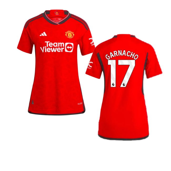 2023-2024 Man Utd Player Version Home Shirt (Ladies) (Garnacho 17) — Shop Now