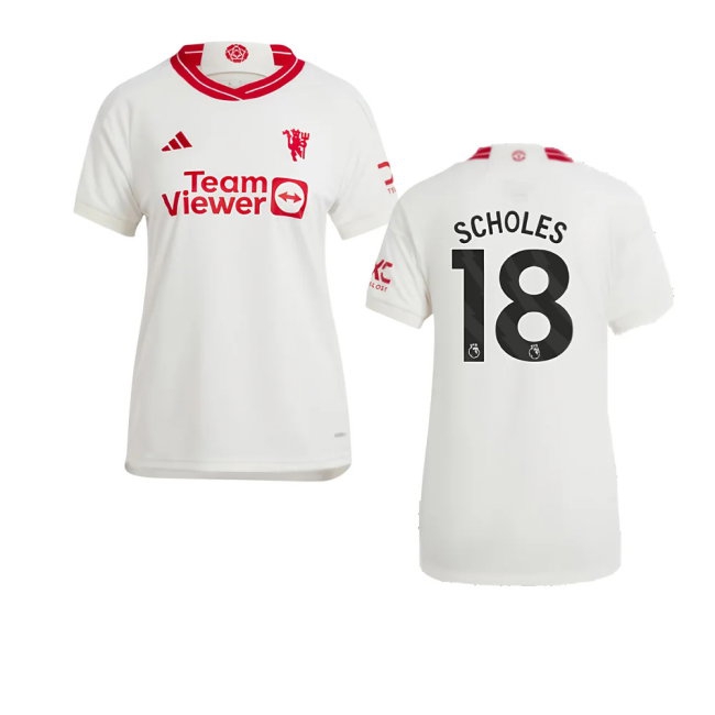 2023-2024 Man Utd Third Shirt (Ladies) (Scholes 18) — Shop Now