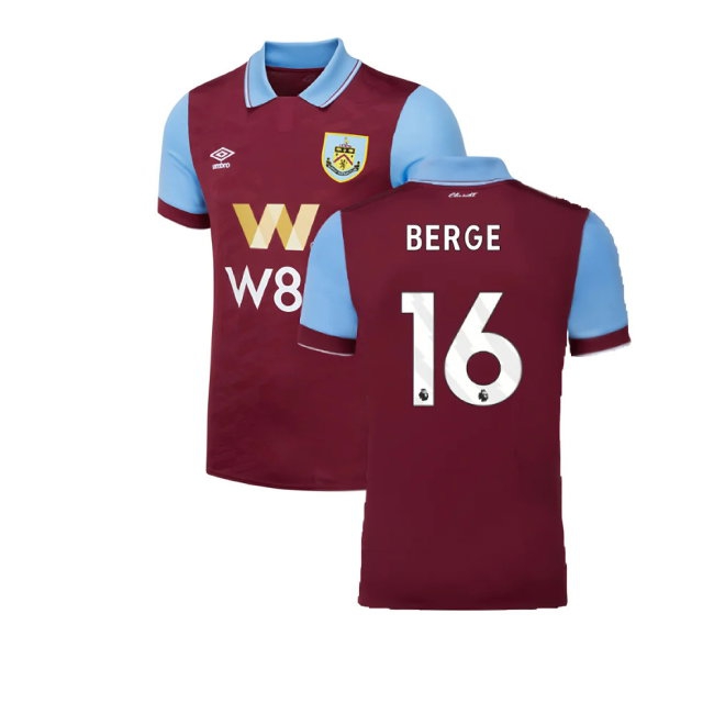 2023-2024 Burnley Home Shirt (Berge 16) — Shop Online