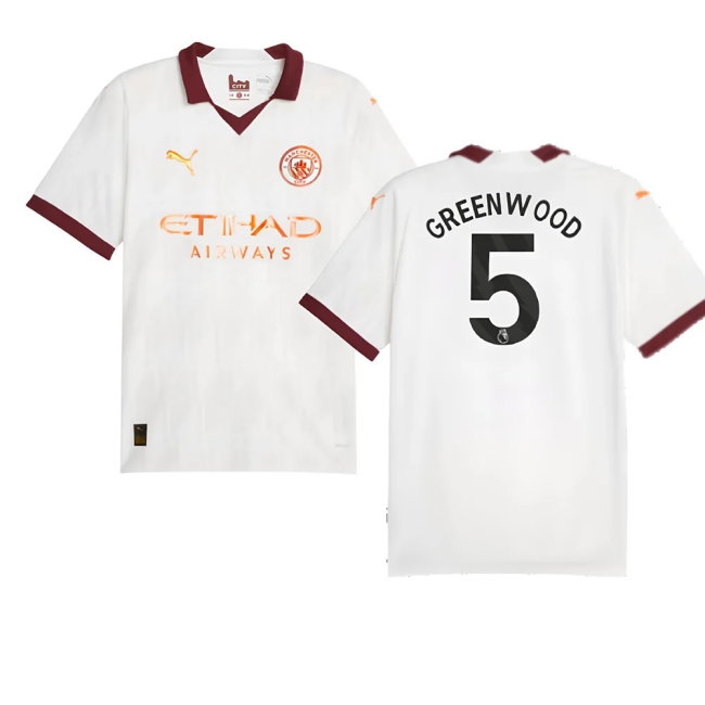 2023-2024 Man City Away Shirt (Greenwood 5) — Buy Online