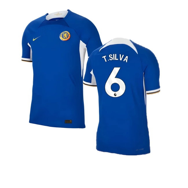 2023-2024 Chelsea Home Player Version Shirt (T.SILVA 6) — Buy Now