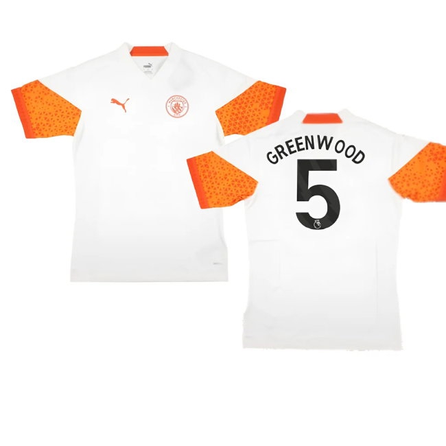 2023-2024 Man City Training Jersey Pro (Marble) (Greenwood 5) — Buy Now