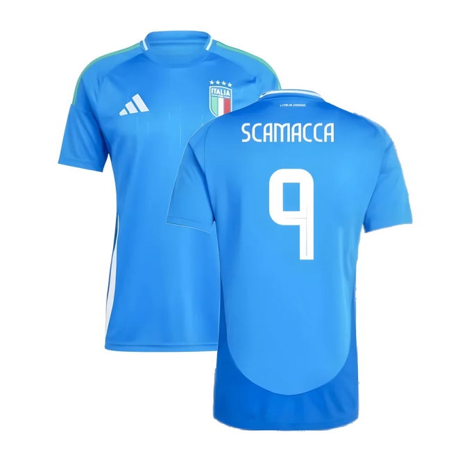 2024-2025 Italy Home Shirt (SCAMACCA 9) — Buy Online