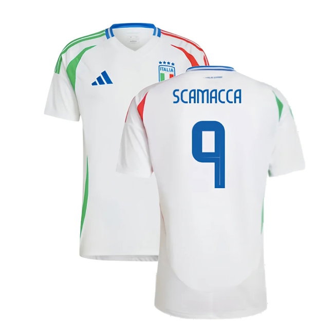 2024-2025 Italy Away Shirt (SCAMACCA 9) — Buy Now