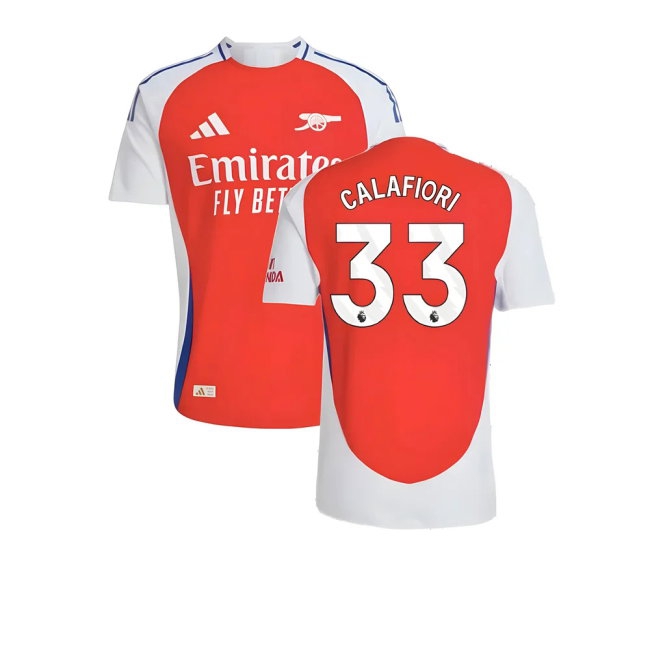 2024-2025 Arsenal match-style Home Shirt (Calafiori 33)