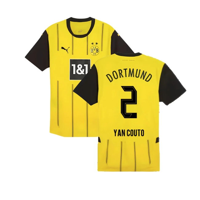 2024-2025 Borussia Dortmund match-style Home Shirt (Yan Couto 2)