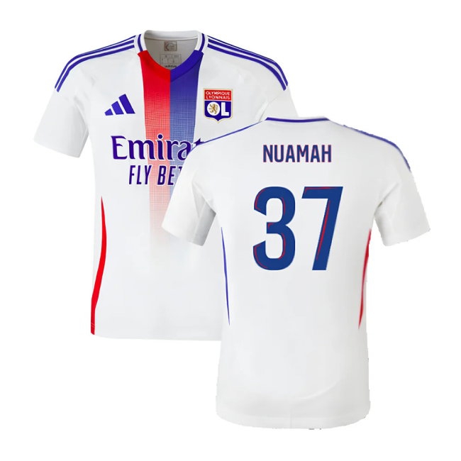 2024-2025 Olympique Lyon Home Shirt (Nuamah 37) — Buy Online