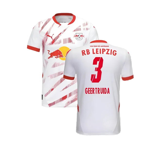 2024-2025 Red Bull Leipzig Home Shirt (Geertruida 3) — Buy Online