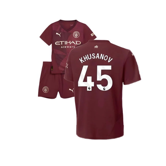 2024-2025 Man City Third Mini Kit (Khusanov 45)