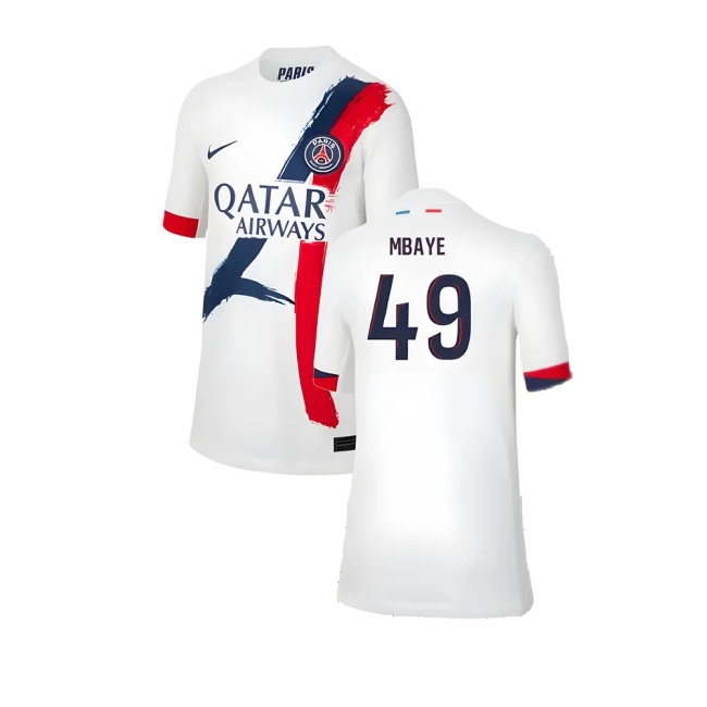 2024-2025 PSG Away Shirt (Kids) (Mbaye 49) — Buy Online