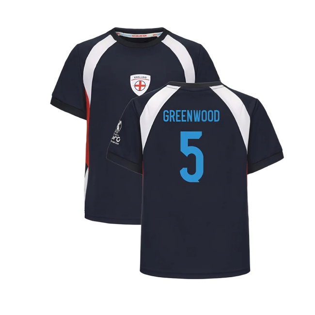 2025 England WEC Poly T-Shirt (Navy) - Kids (GREENWOOD 5) — Shop Now