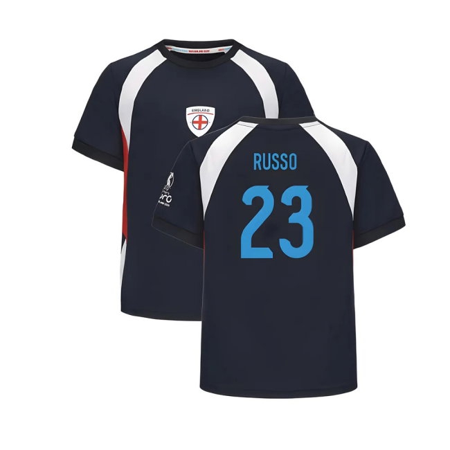 2025 England WEC Poly T-Shirt (Navy) - Kids (RUSSO 23) — Buy Online