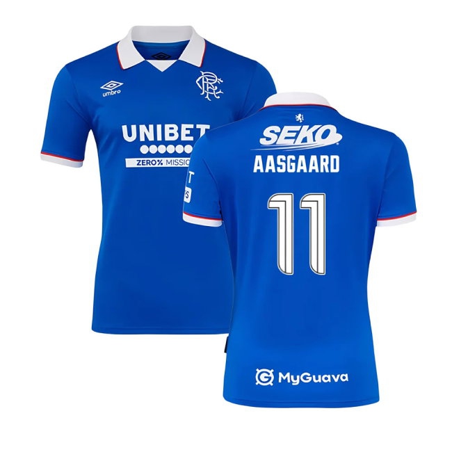 2025-2026 Rangers Home Shirt (Aasgaard 11) — Shop Now