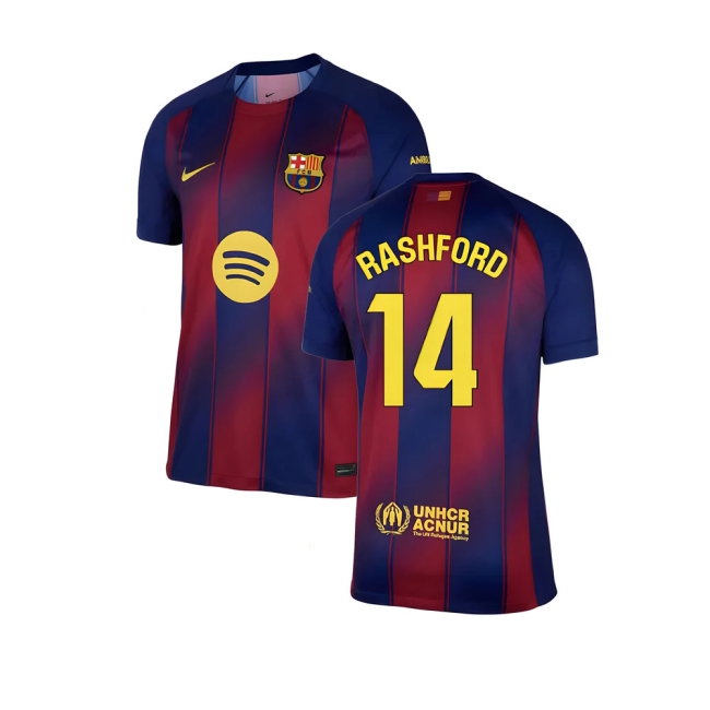 2025-2026 Barcelona Home Shirt (Rashford 14) — Buy Online
