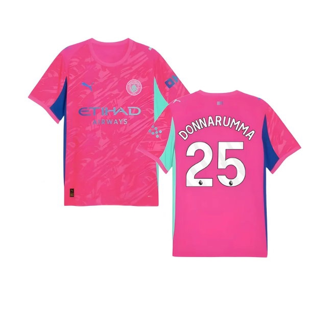 2025-2026 Man City Goalkeeper Home Shirt (Pink) (Donnarumma 25) — Shop Now
