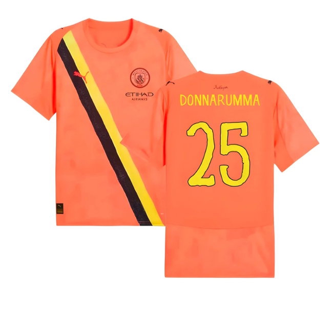 2025-2026 KIDSUPER x Manchester City CWC Shirt (Neon Sun) (Donnarumma 25) — Shop Online