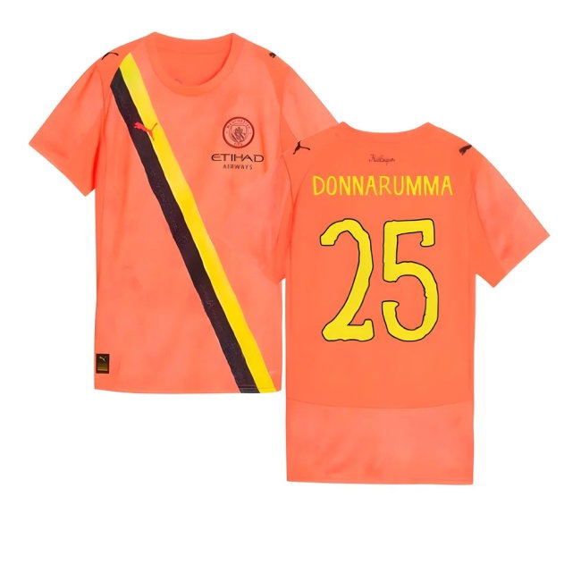 2025-2026 Manchester City CWC Goalkeeper Shirt (Neon Sun) - Womens (Donnarumma 25) — Shop Online
