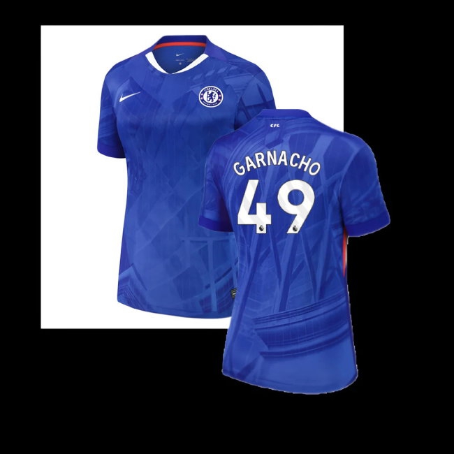 2025-2026 Chelsea Home Shirt (Womens) (Garnacho 49) — Shop Now