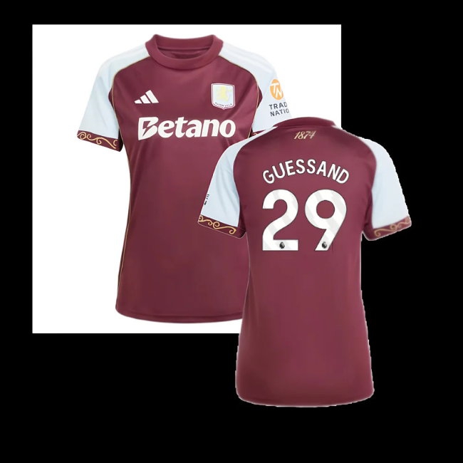 2025-2026 Aston Villa Home Shirt (Womens) (Guessand 29) — Shop Online