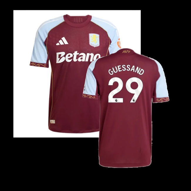 2025-2026 Aston Villa Player Version Home Shirt (Guessand 29) — Shop Now