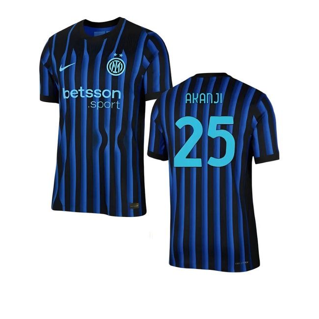 2025-2026 Inter Milan Home Player Version Dri-Fit ADV Shirt (Akanji 25) — Buy Now