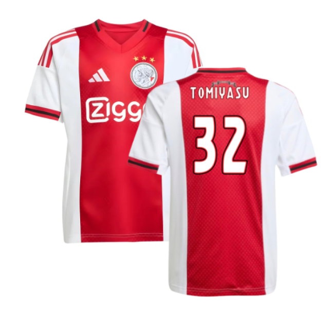 2025-2026 Ajax Home Shirt (Kids) (Tomiyasu 32) — Buy Now