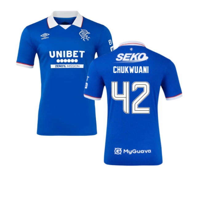 2025-2026 Rangers Player Version Home Shirt (Chukwuani 42) — Buy Online