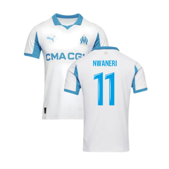 2025-2026 Marseille Home Shirt (Nwaneri 11) — Buy Now