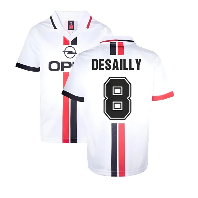 AC Milan 1996 Away Retro Shirt (DESAILLY 8) — Buy Now