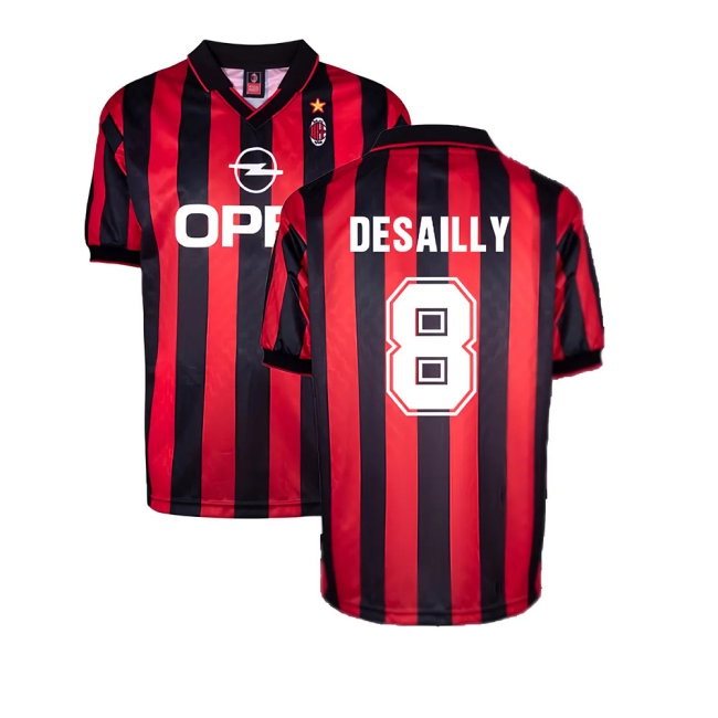 AC Milan 1996 Home Retro Shirt (DESAILLY 8) — Shop Online