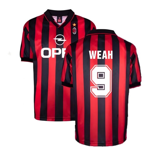 AC Milan 1996 Home Retro Shirt (Weah 9) — Buy Now