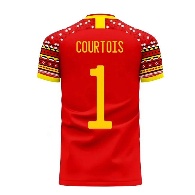 Belgium 2025-2026 Home Concept Football Kit (Libero) (COURTOIS 1) — Buy Online
