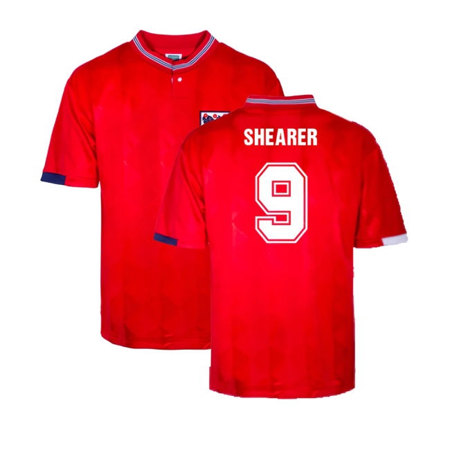 England 1989 Away Retro Shirt (Shearer 9) — Shop Now