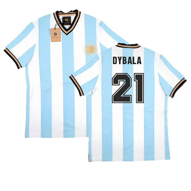 False Nein Argentina Home Vintage Shirt (DYBALA 21) — Buy Online