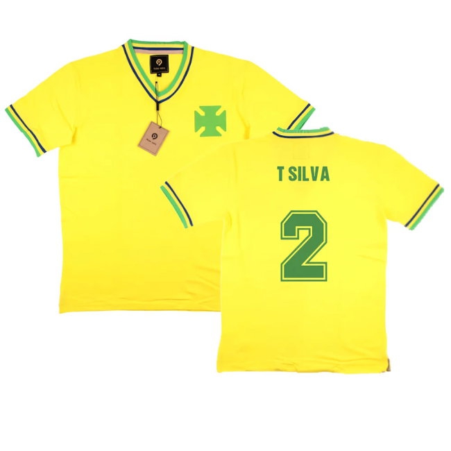 False Nein Brazil Home Football Shirt (T SILVA 2) — Shop Now