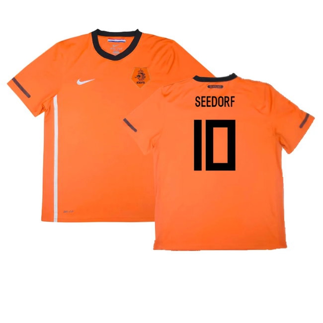 Holland 2010-11 Home Shirt ((Excellent) S) (Seedorf 10)