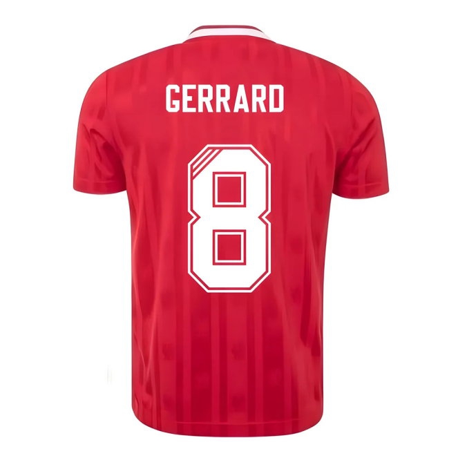 Liverpool FC 1988-89 Candy Home Shirt (GERRARD 8) — Shop Now